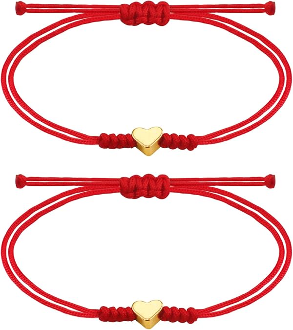 PEALICIOUS Red String Bracelet Rakhi for Brother, Father Daughter Bracelet | Red String Bracelet for Protection as Couple Bestie Gifts, Mother Daughter Bracelets, Dad Gifts from Daughter