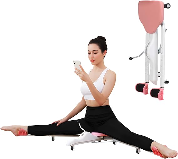 Split Machine, Leg Stretcher Machine for Flexibility Training, Adjustable Split Trainer Equipment for Yoga Ballet Dance Gymnastics Martial Arts Home Use, Fitness Gear Home