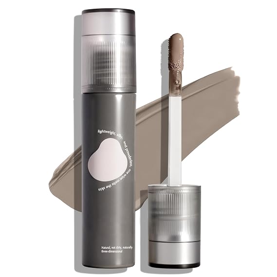 Natural Brown Liquid Contour Stick, Cream Bronzer Lightweight Blendable Highly Pigmented Warm Toned Liquid Contouring Makeup for Face Definition Bronzed Glow Natural Look