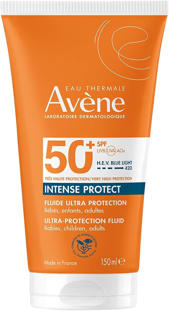 EAU THERMALE AVENE Intense Protect SPF 50+ Bebek, Çocuk ve Yetişkinler için Yüksek Korumalı Güneş Kremi 150 ml