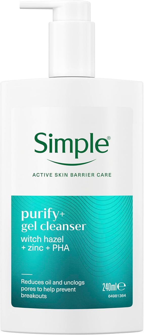 Simple Purify+ Gel Facial Cleanser 240 ml