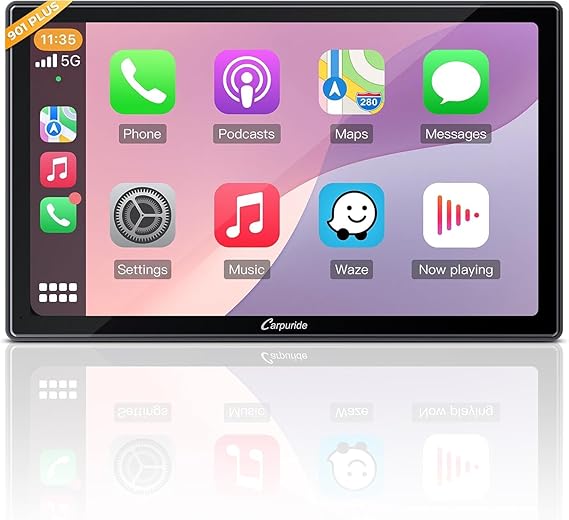 CARPURIDE 9" W901 Plus, Wireless CarPlay & Android Auto & Android 12.0
