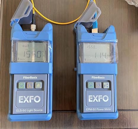 FiberBasix ELS-50-23BL Light Source and EPM-50 EPM-53 Power Meter 50 Handheld Testers Series Comprising