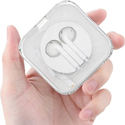 pzoz Earbuds Case Compatible for Apple iPhoneiPadiPods EarPods, Earphones Cord Organizer Cover Wired Manager Holder Wrap Winder Mini Storage Carrying Cable Management Earbuds