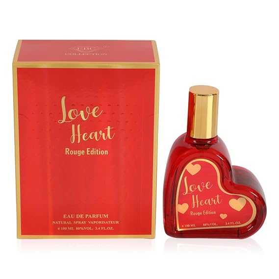 Love Heart Rouge Edition Spray Perfume Eau de Parfum for Women Fruity Floral Sweet Scent 100ml / 3.4 fl.oz