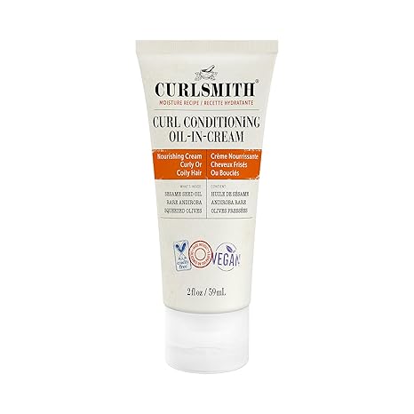 CURLSMITH Curl Conditioning Oil-in-Cream, Leave In for Thick Curly Hair, Deep Moisture Curl Conditioner, For All Types, Vegan & Cruelty-free
