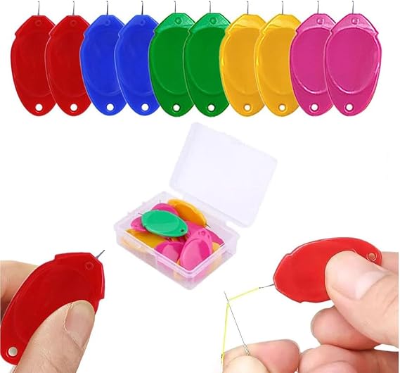 Sewing Machine Needle Threader, 2024 Needle Threader for Hand Sewing, Automatic Threading Aid Needle Threader Tool, Embroidery Simple Needle Threader, Needle Threader Great for Needle Work (10PCS)