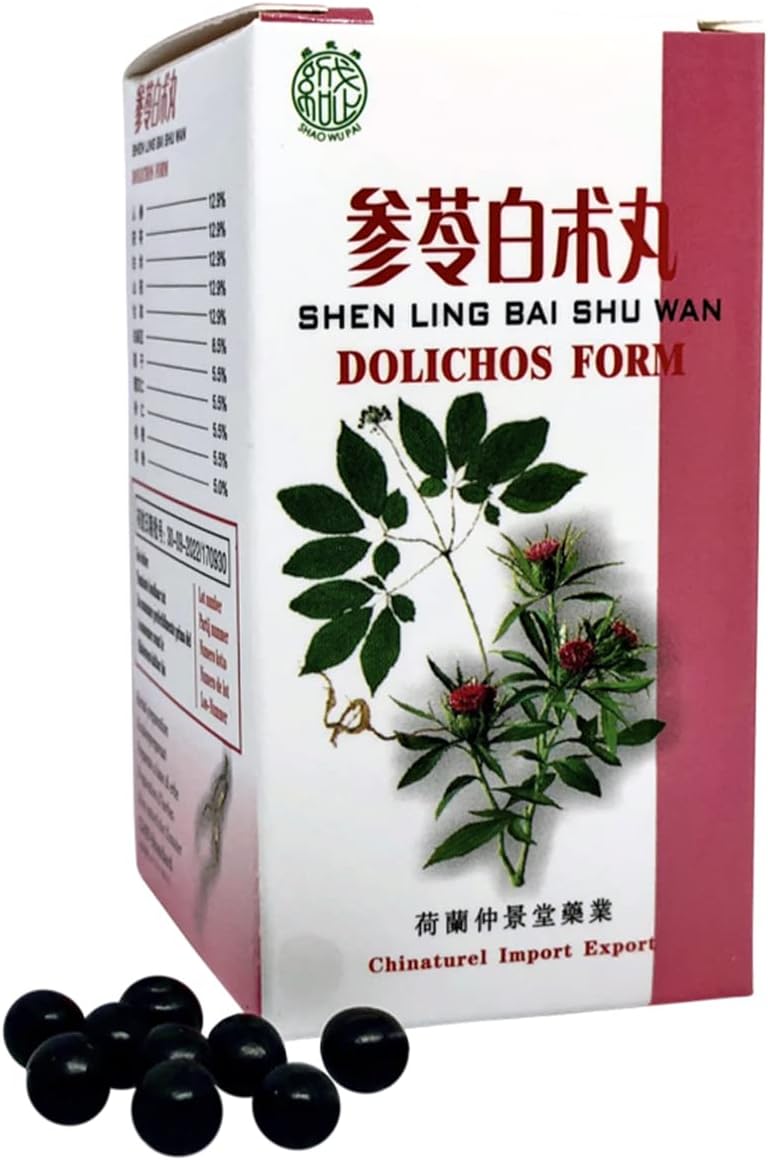 Shen Ling Bai Zhu Wan Dolichos Form TCM Herbal Formula 200 Pills