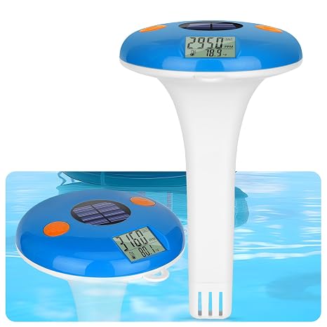 YINMIK Pool Salt Tester Floating Salinity Meter with Solar Powered IPX8