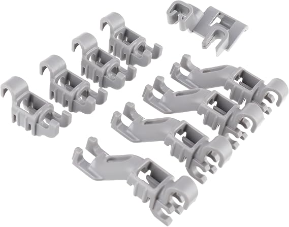 sparefixd Plate Rack Flip Tine Clips to Fit Bosch Dishwasher (Check fits List Below to Ensure Suitable)