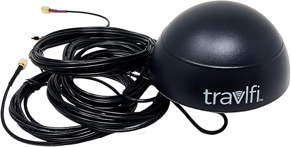 TravlFi JourneyXTR External Antenna with Mounting Plate