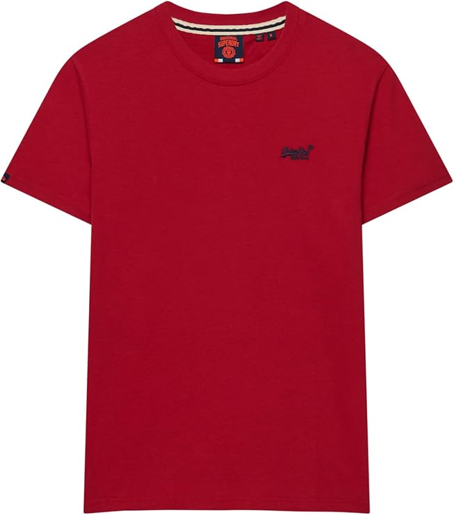 Superdry Mens Essential Logo T-Shirt Expedition Red