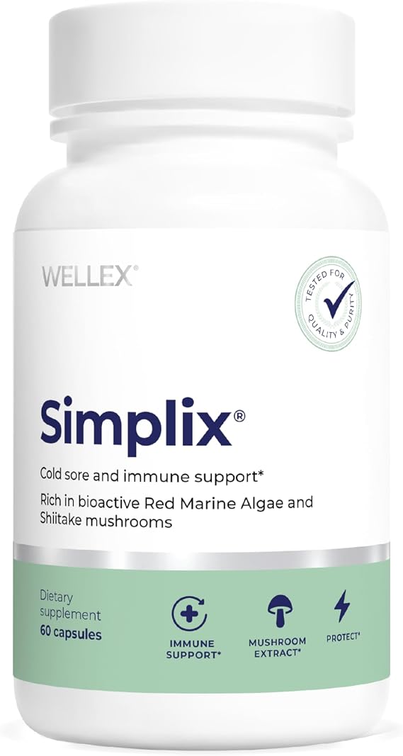 Simplix | Natural Supplement to Strengthen The Immune System | Respond to Outbreaks | Source of Highly Researched Mushroom & Seaweed Polysaccharides 60 Veggie Capsules (1 Pack)