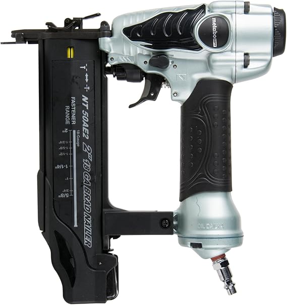 Metabo HPT Brad Nailer, Pneumatic 18 Gauge Adjustable Depth, NT50AE2
