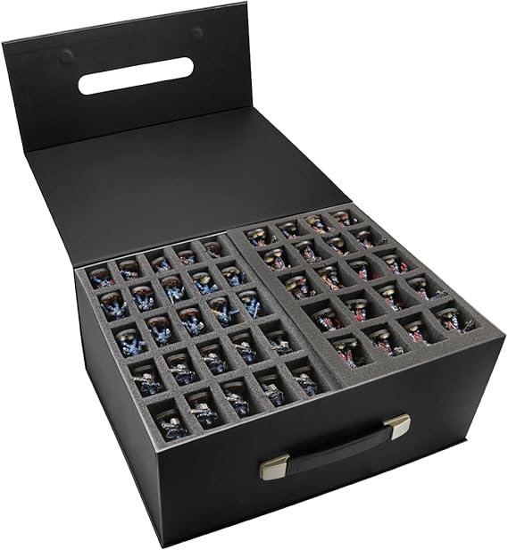 Jucoci Miniatures Storage Case for Wargame (Compatible with Infantry)