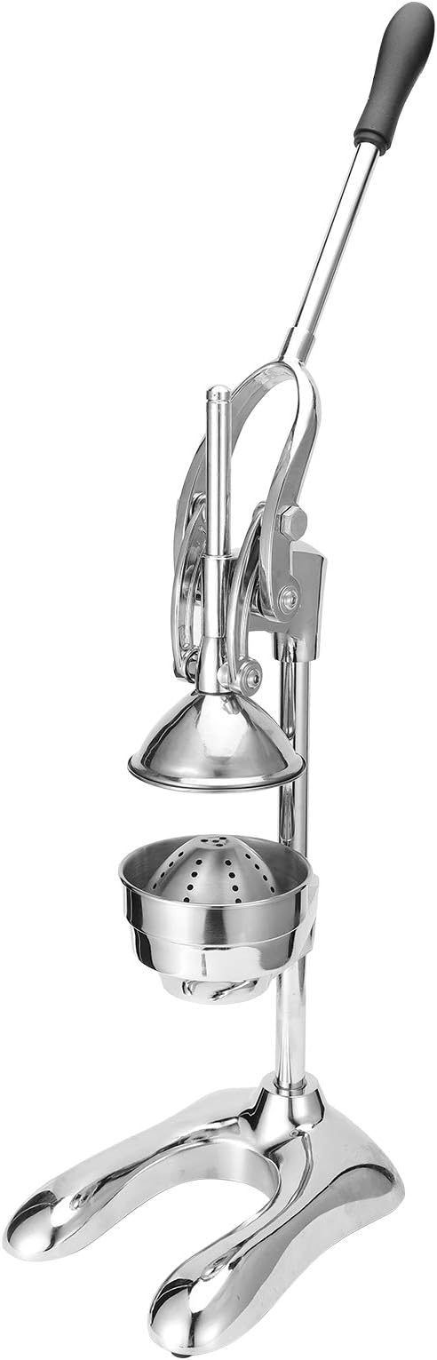 Manual Citrus Juicer, Commercial Lemon Squeezer Hand Press Fruit Squeezer Stainless Steel Lemon & Orange Press, Heavy Duty Juicer for Home & Commercial Use (304 Stainless Steel + Zinc Alloy)