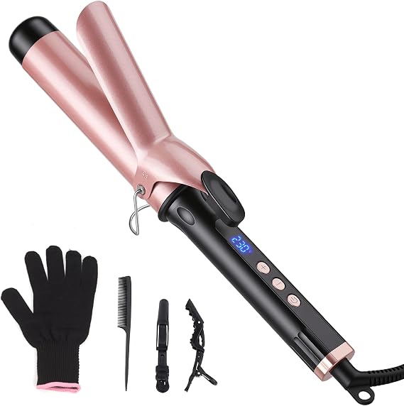 Curling Iron 1 1/2 Inch Large Ceramic Barrel for Long Hair
