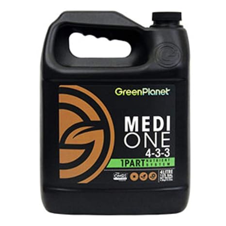 Green Planet Nutrients - MEDI-ONE (4 Liters) One Part, Start to Finish, All Natural Organic Garden Nutrient