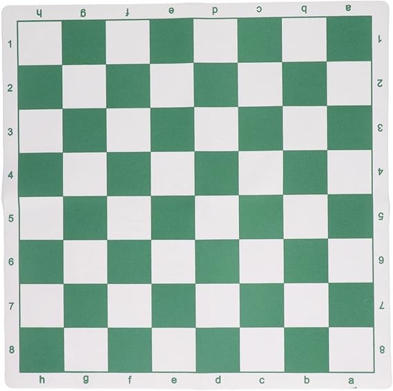 Chess Board Only Chess Rollable Chessboard, Portable International Chessboard PU Leather Tournament Roll Up Chess Board, Single Player Chess Mat for Practicing, Chess Mat for Kids and Adults (L)