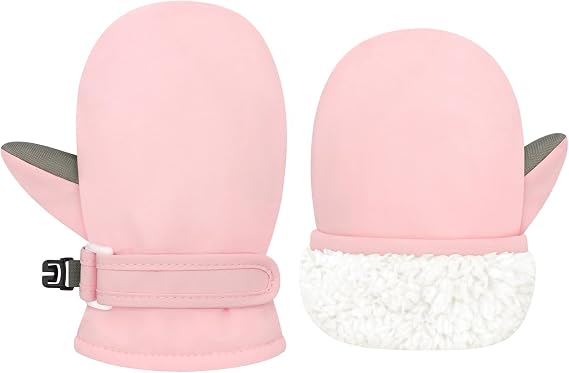 qikqik Toddler Gloves Waterproof Baby Winter Mittens Toddler Snow Mittens Baby Glove Warm Kids Winter Gloves for Boys Girls