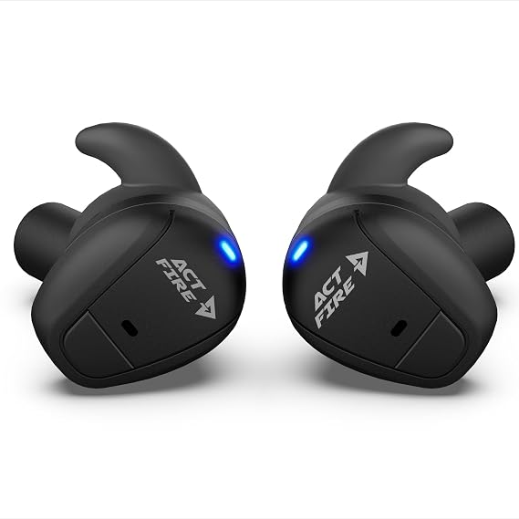 Bluetooth Shooting Ear Protection Noise Reduction, Bt Graphite | Bluetooth Electronic Shooting Earbuds Hearing Protection, Sound Amplification, 3 Sound Modes for Gun Range, Outdoor Use