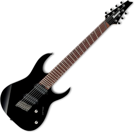 Ibanez RGMS7-BK 7 String Multi Scale Guitar