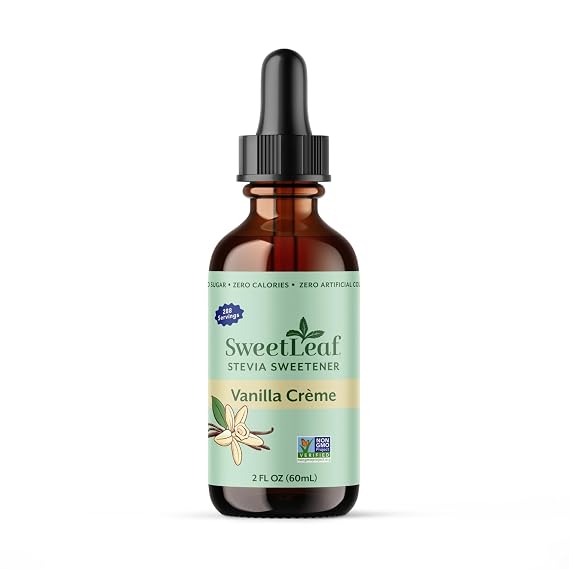 SweetLeaf Stevia Drops Liquid Sweetener, Vanilla Creme - 2 Fl Oz, Pack of 1 | Sweet Drops, Organic Stevia Leaf Extract, Zero Calorie, No Erythritol, Sugar Substitute, With Dropper