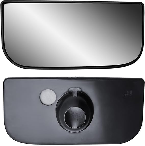 Replacement Passenger Right Side Door Towing Mirror Small Lower Glass Convex with fixing kits for Chevy Silverado Sierra from 2003 to 2013