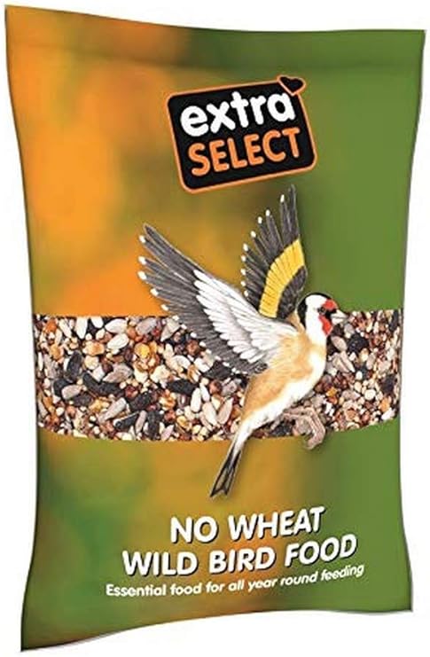 Extra Select No Wheat Wild Bird Food: Wheat Free Bird Seed for All Seasons, mixed Bird Feed - 1kg