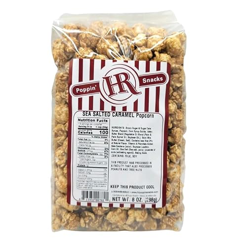 Sea Salted Caramel Popcorn | Made in Nebraska in Small Batches | Great for Parties