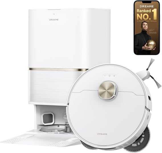 dreame L50 Ultra AE Robot Vacuum and Mop, 100°C Mop Self-Cleaning, 28,000Pa