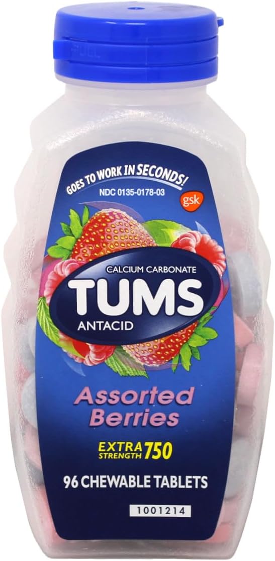 TUMS E-X 750 Assorted Berries 96Tablets