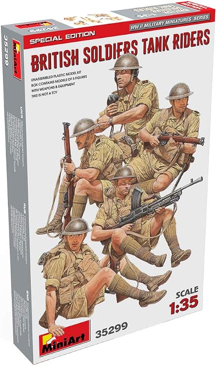 Miniart 1:35 - British Soldiers Tank Riders (Ltd), Grey