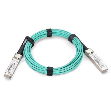 ipolex 10G SFP+ AOC Cable - 10GBASE SFP+ Active Optical Cable, OM3 MMF Fiber with SFP+ connectors, for Cisco SFP-10G-AOC1M, Ubiquiti UniFi, Mikrotik, D-Link, Supermicro, Netgear, 1m