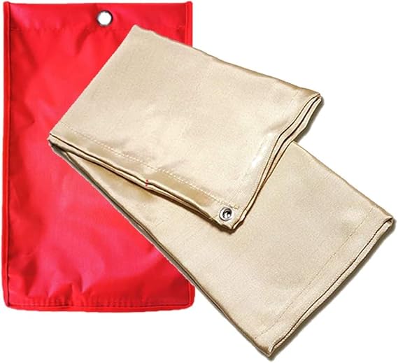 Yosugi Fire Blanket Kitchen Fire Blanket for Grease Fires Camping Grill (1 m x 1 m)