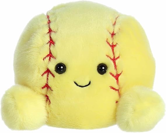 Aurora Adorable Palm PalsTM Shortstop Soft BallTM Stuffed Animal - Fun Collectible Plush for Kids and Adult Collectors - Perfect for Decorating Rooms and Birthday Gifts - Yellow 5 Inches