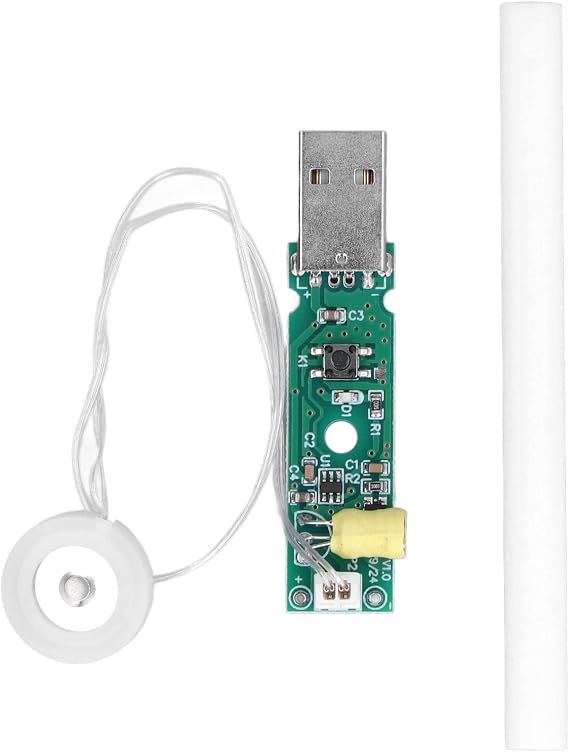 Humidifier Module, Atomization Module for DIY Mist Maker Microporous Disc Spray Holes USB Circuit Board 50ml/h Atomizer for Aromatherapy Perfume Humidifier