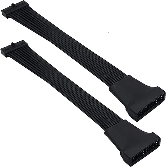 Small USB 3.0 19/20 Pin Internal Header Cable for Motherboard 4.7 Inches