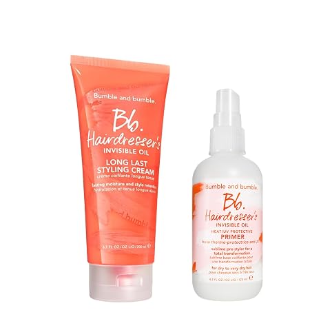 Bumble and bumble. Hairdresser's Invisible Oil Heat/UV Protection Leave-In Conditioner Hair Primer | Hydrating, Anti Frizz, Color Safe | All Hair Types and Textures | With Argan + Coconut Oil