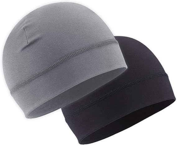 OutdoorEssentials Skull Cap Helmet Liner - Thermal Fleece for Cycling Gear - Stretch Fit Mens Beanie - Lightweight Skull Caps