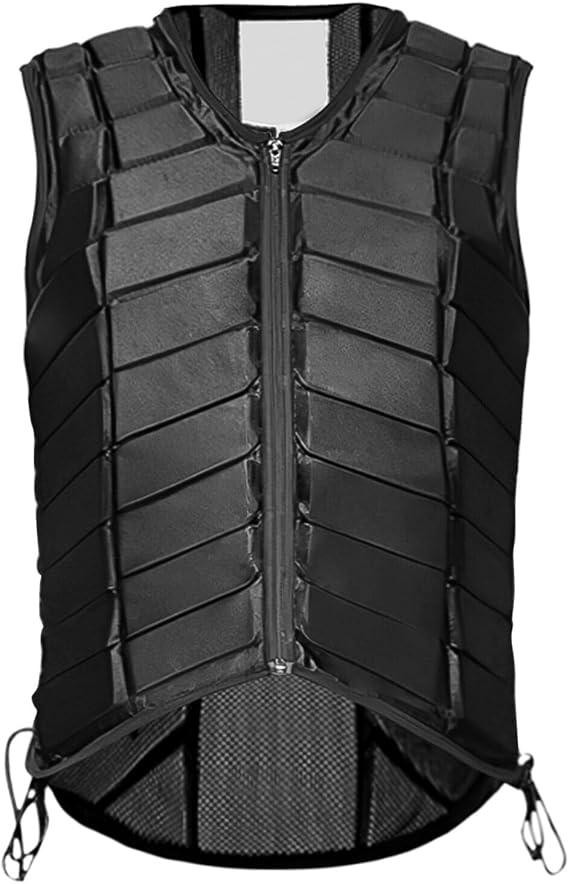 Safety Gear for Horse Riding - Equestrian Protective Riding Vest - Lightweight Polyester, Impact Resistant, Easy Zip Design, Available in 6 Sizes