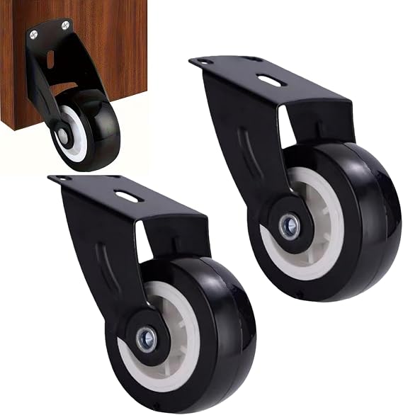 2PCS Heavy Duty Gate Wheels&Castors,Adjustable Gate Caster Wheel for Wooden Gates,Furniture,Outdoor Sliding Farm & Fence Doors,Rust-Proof Support Pulley Hardware,Widely Applicable(Door Guide Wheel)