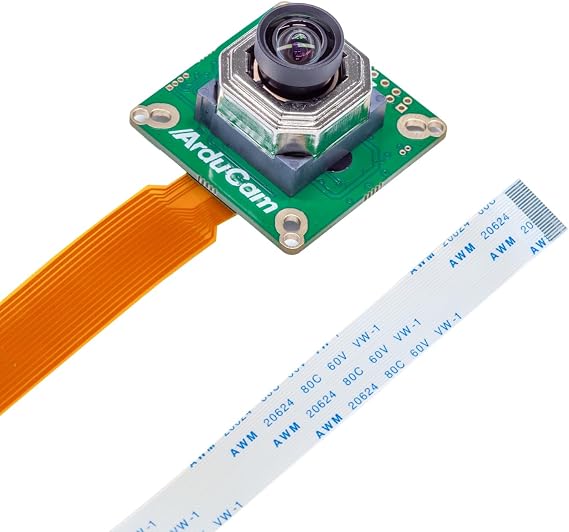 Arducam for Raspberry Pi HQ Camera with Motorized Focus Lens, 12.3MP IMX477 Camera Module with M12 Lens for Raspberry Pi 5, 4 Model B, Pi 3/3B+, and Pi Zero 2W