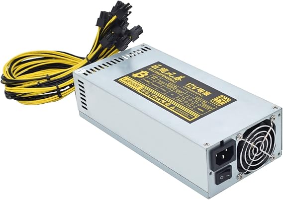 2000W PSU Antminer Bitmain 2000w Power Supply 6PIN Antminer T9 ETH PSU antminer S9 S7 L3 BTC LTC 1800W Miner Power Supply