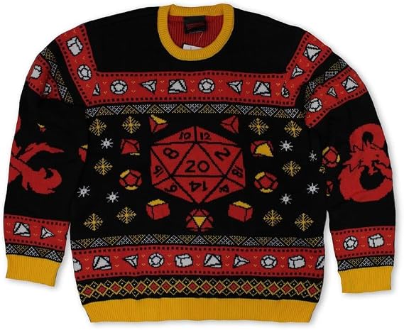 ThinkGeek Geeknet Dungeons and Dragons Sweater