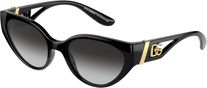Dolce & Gabbana Womens DG6146 Black/Gradient Grey One Size One Size