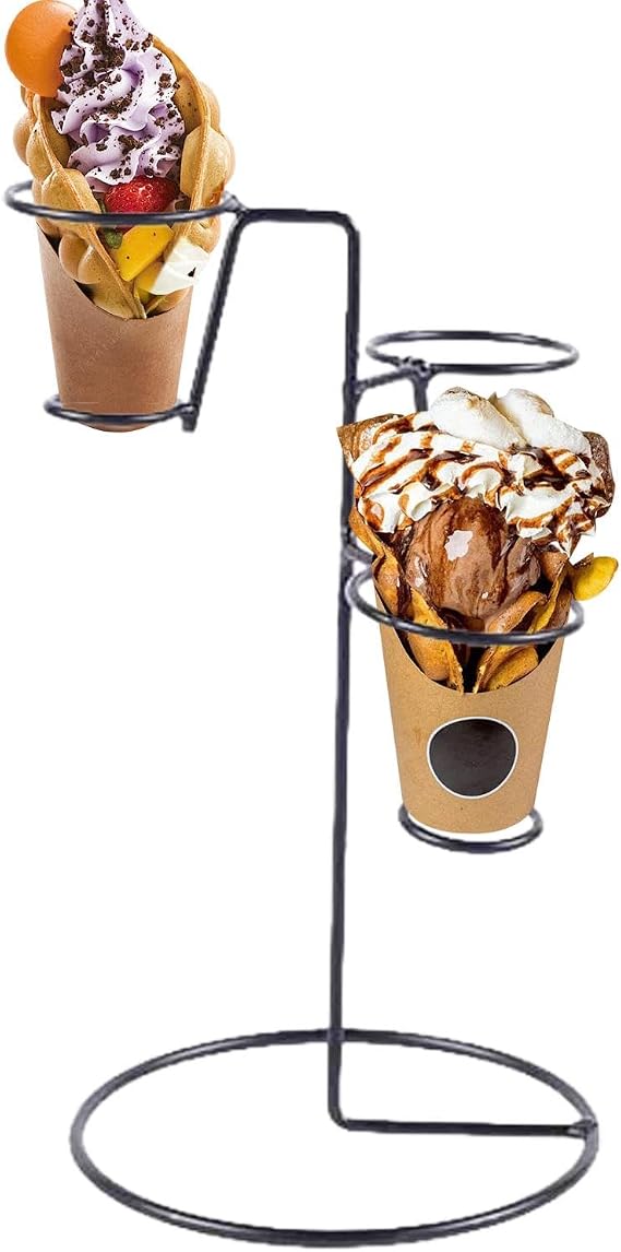 Soft Cream Crepe Stand Ice Cream Cone Stand Holder Birthday Display Soft Cream Stand Ice Cream Stand Soft Cream Cone Stand Holder Soft Cream Stand Waffle Cone Stand Display Simple Chocolate Ice Cream