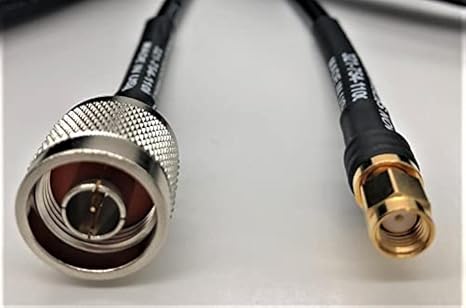 Times Microwave Low Loss Coaxial Cable LMR-240 - N-Male to Reverse Polarity SMA-Male - 20 Feet