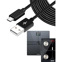 USB Cable Charger Cord Compatible with Withings Body Cardio Scale Renpho ES-28ML ES-30M Body Fat Scales(1 meter)
