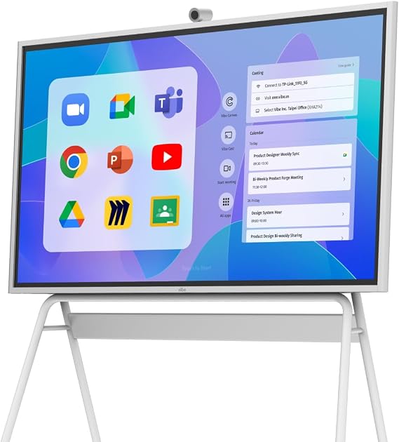 Vibe S1 75 Inch All-in-One Smart Board, 250+Apps, 4K UHD, Conference Device